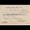 Nachnahme Postkarte Niederbronn, Seilerwarenfabrik nach Zabern, 1906