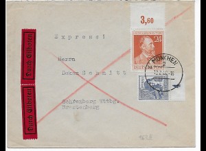 Eilboten München 1948 nach Schramberg, MiNr. 963II