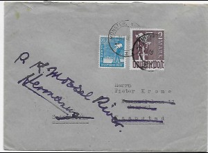 Brief von Münster 1947 nach Kapstad/Mossel River mit Inhalt
