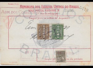Brasilien: Geldanweisung Thesouraria 1921