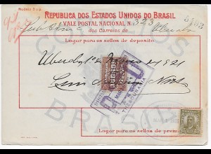 Geldanweisung Brasilien, Thesouraria 1921
