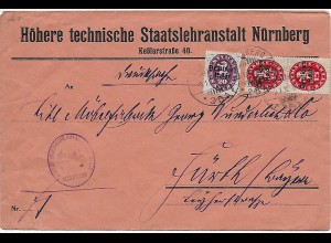 Staatslehranstalt Nürnberg nach Fürth, 1922