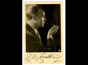 Postkarte Willi Fritsch, Autogramm, Ross Verlag, ca. 1937/38