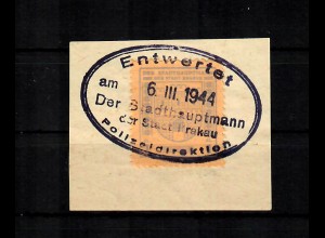 GG: Gebührenmarke Stadthauptmann Krakau 1944