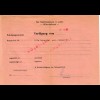 GG Antrag auf Erteilung eines Bedarfscheines für Spinnstoffwaren/Schuhwaren 1942