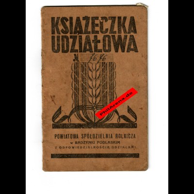 GG: Radzyn 1941: Landwirtschaftliche Zentralstelle: Statut, Mitgliedschaft