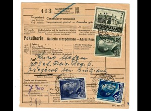 Generalgouvernement GG: Ausland Paket Karte nach Grzjewo 1943, 10. Freiw. Reg. 6