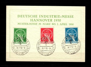 Berlin: MiNr. 68-70, Muster Messe hannover, Messe Luftpost