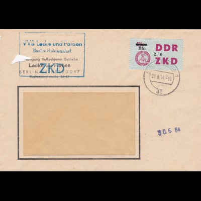 1964: DDR ZKD - Lacke und Farben Berlin