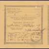 1907: parcel card Romaina/Bucaresti to Bulgaria