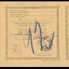1907: parcel card Romaina/Bucaresti to Austria