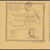 parcel card Romaina 1907 - Bucaresti to France