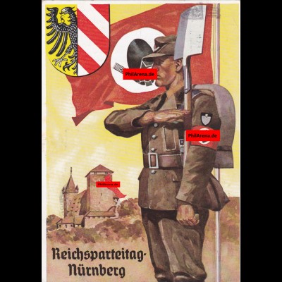 Propaganda Karte: Parteitag 1936