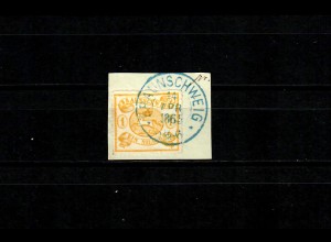 Braunschweig: MiNr. 14 A, gestempelt 1865, BPP Signatur