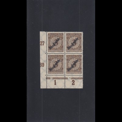 Deutsches Reich: Michel Nr. 99b, Eckrand Viererblock, postfrisch