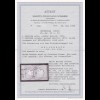 Deutsches Reich: MiNr.23a,24 auf Briefstück, Mellenbach, gestempelt, BPP Attest