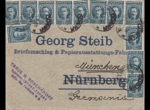 Bulgarien 1922: Brief von Sofia nach München - Papier-Briefumschlag