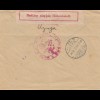 Bulgarien 1918: Brief nach Budapest/Ungarn