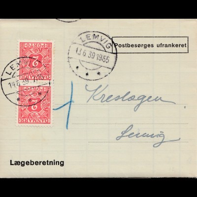 Dänemark: 1939: Lemvig: Laegeberetning