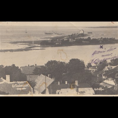 Estland: 1930 Ansichtskarte Vaade u.-sadamasse Haapsalu