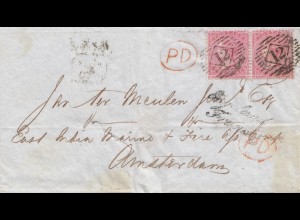 England: 1860: Brief nach Amsterdam