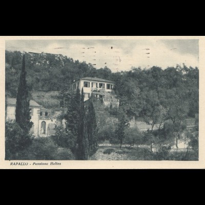 Italien: 1929: Ansichtskarte Rapallo