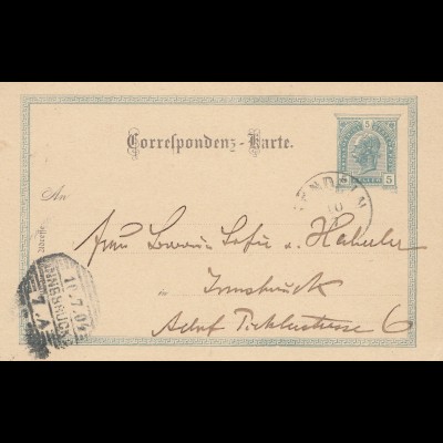 Liechtenstein: 1904: Ganzsache