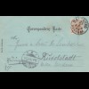 Österreich: 1898 Ansichtskarte Salzburg nach Rudolstadt