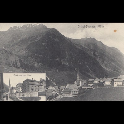 Österreich: 1913: Ansichtskarte Ischgl nach Innsbruck