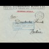 Rumänien: 1928: Bucuresti nach Berlin - Deutsche Bank, Perfin