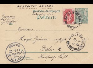 Russland: 1902: Ganzsache nach Berlin