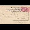 Schweiz: 1900: Ansichtskarte Genf Quai