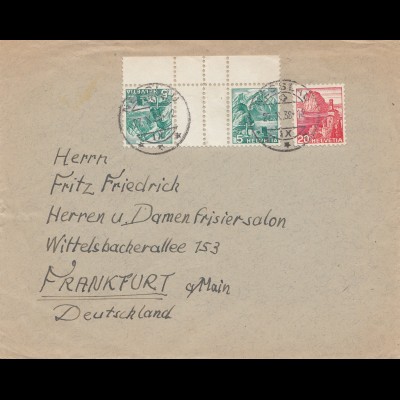 Schweiz: 1938: Nesslau nach Frankfurt