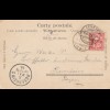 Schweiz: 1900: Ansichtskarte Genf Hotel des Postes