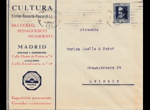 Spanien: 1935: Madrid nach Leipzig