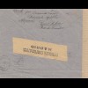 Spanien: 1941: Brief nach Aalen, Zensur