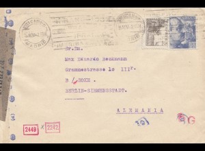 Spanien: 1942: Brief von Madrid nach Berlin, Zensur