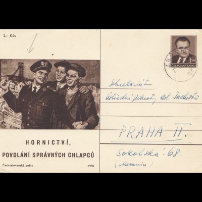 Tschecheslowakei: 1948/49: 2x Ganzsache 
