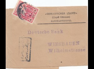 1916: Streifband nach Wiesbaden - Deutsche Bank