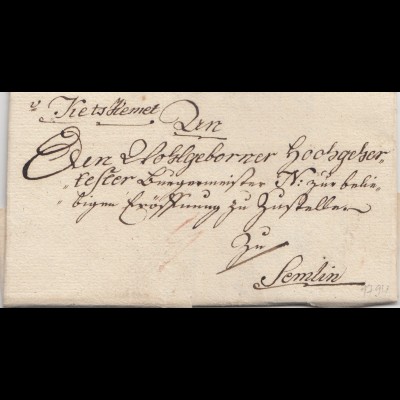 Ungarn: 1794: Brief nach Somlin