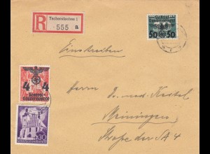GG: MiF #37 auf portogerechtem Brief von Tschenstochau nach Meiningen