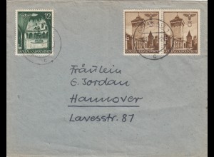 GG: Brief von Krakau nach Hannover, MiF, Bug