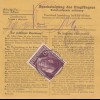 GG: Inlandspaketkarte: PNZ: Krakau Post 2 an Kreishauptmann Tomaschow