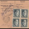 GG Inlandspaketkarte NN Wert Krakau 16 - Tomaszow