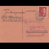 GG: 10/11.1944 Schriftverkehr mit Suche einer Person in versch. Lagern Petrikau