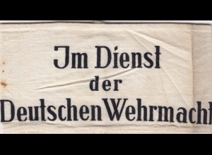 Generalgouvernement Armbinde Im Dienst der Deutschen Wehrmacht, original