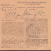 BiZone Paketkarte 1948: Fürth nach Haar b. München