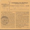 BiZone Paketkarte 1948: Törwang nach Haar, Heil u. Pflege