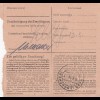 Paketkarte 1948: Pfaffenhofen nach Haar, Nachnahme 248,30 RM