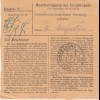 BiZone Paketkarte 1948: Aschau nach Haar b. München